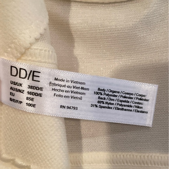 NWT Dominique Noemi Backless Balconet Bridal Formal Wedding Bra 38DD Ivory - Picture 5 of 7